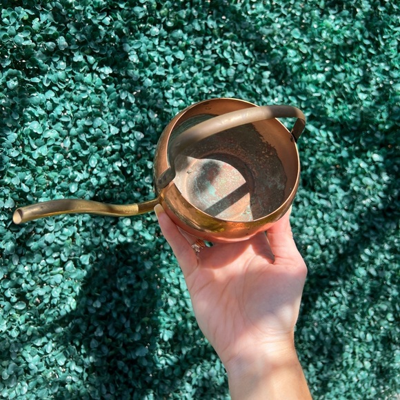 Vintage copper watering can, copper home decor, houseplant watering can - Picture 4 of 7